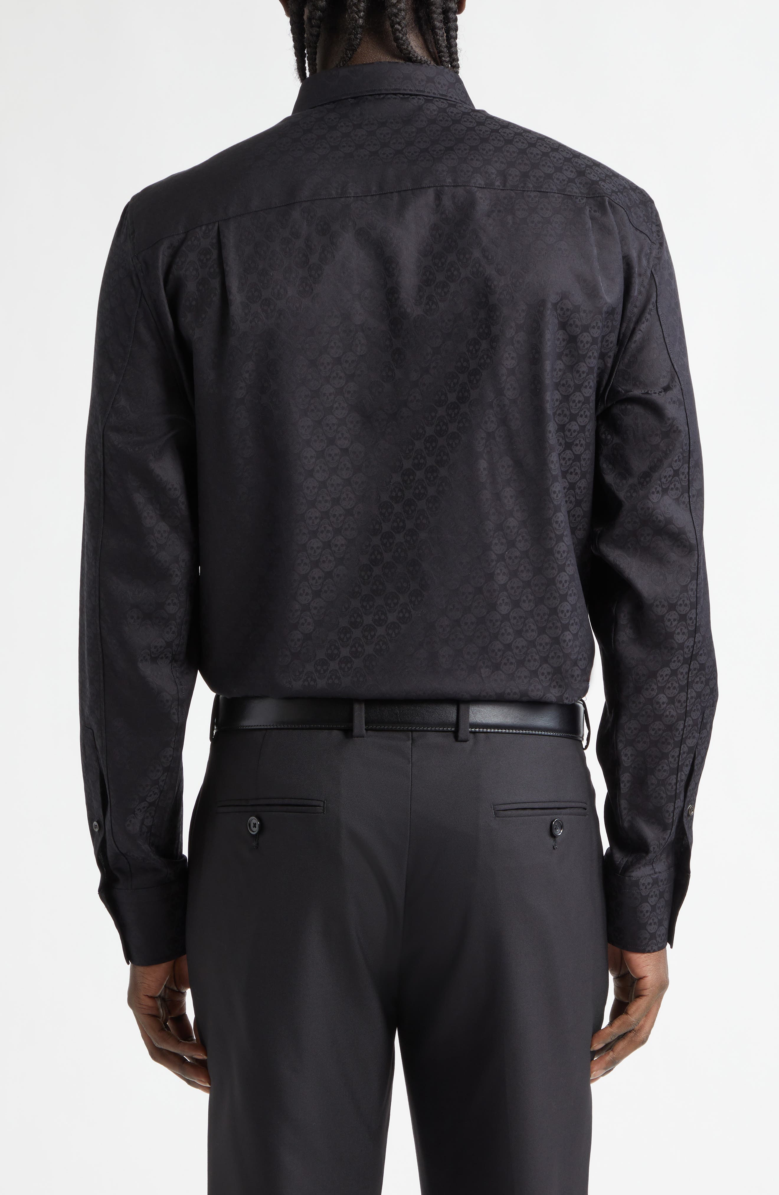 Skull Print Classic Placket Shirt - image 2