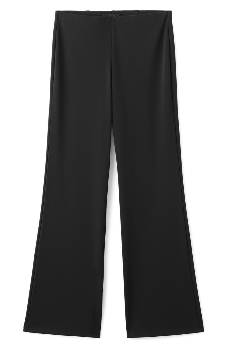 MANGO Straight Leg Pull-On Pants, Alternate, color, Black
