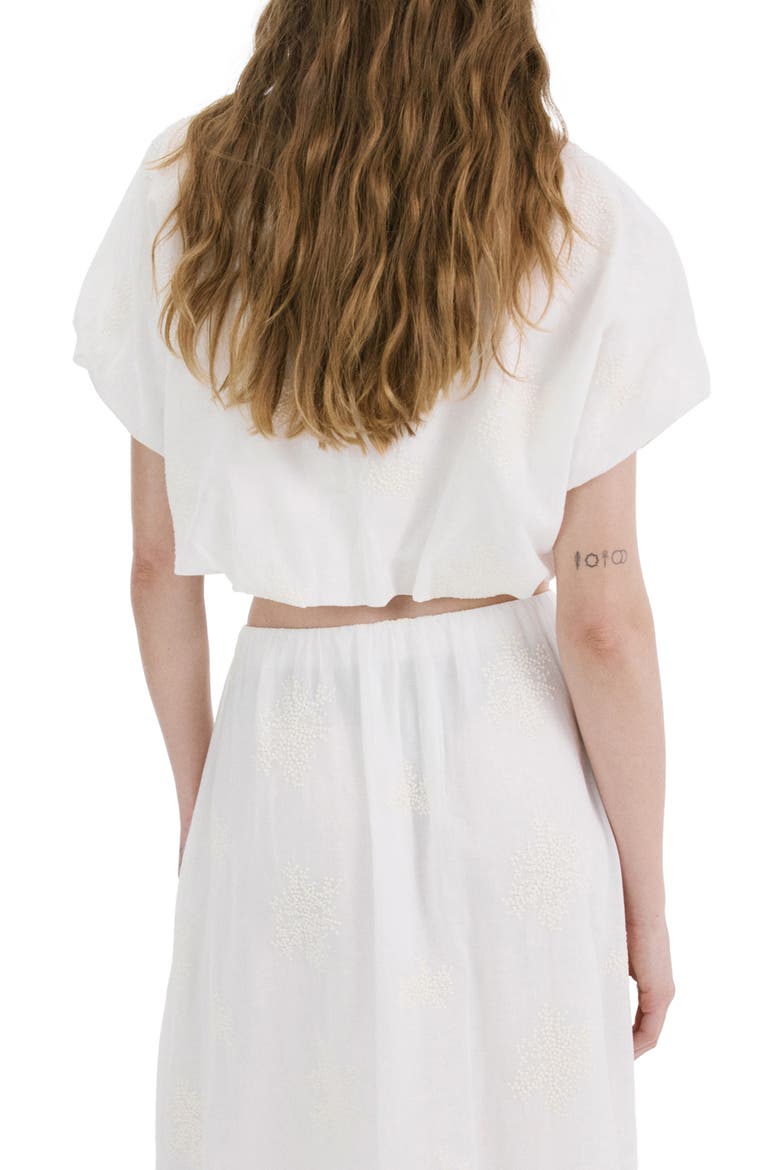 Embroidered Top, Alternate, color, ECRU