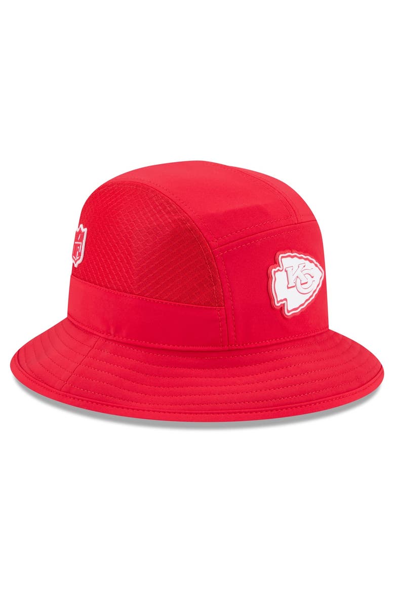 Men's New Era Red Kansas City Chiefs 2026 Sideline Bucket Hat, Alternate, color, Red
