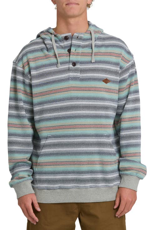 Rancho Stripe Cotton Twill Hoodie