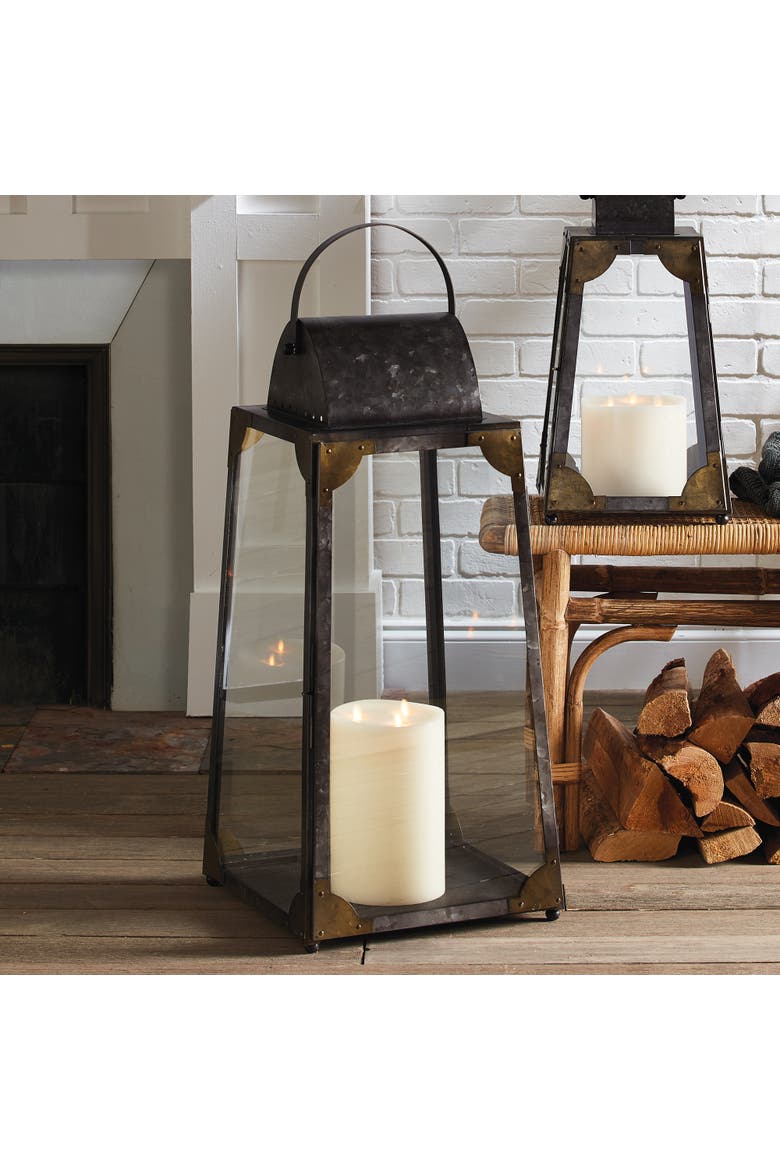 Madera Outdoor Lantern Large, Alternate, color, Gray