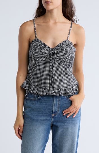 トップス THEREDTHREAD S front cross tops TOPS – THEREDTHREAD