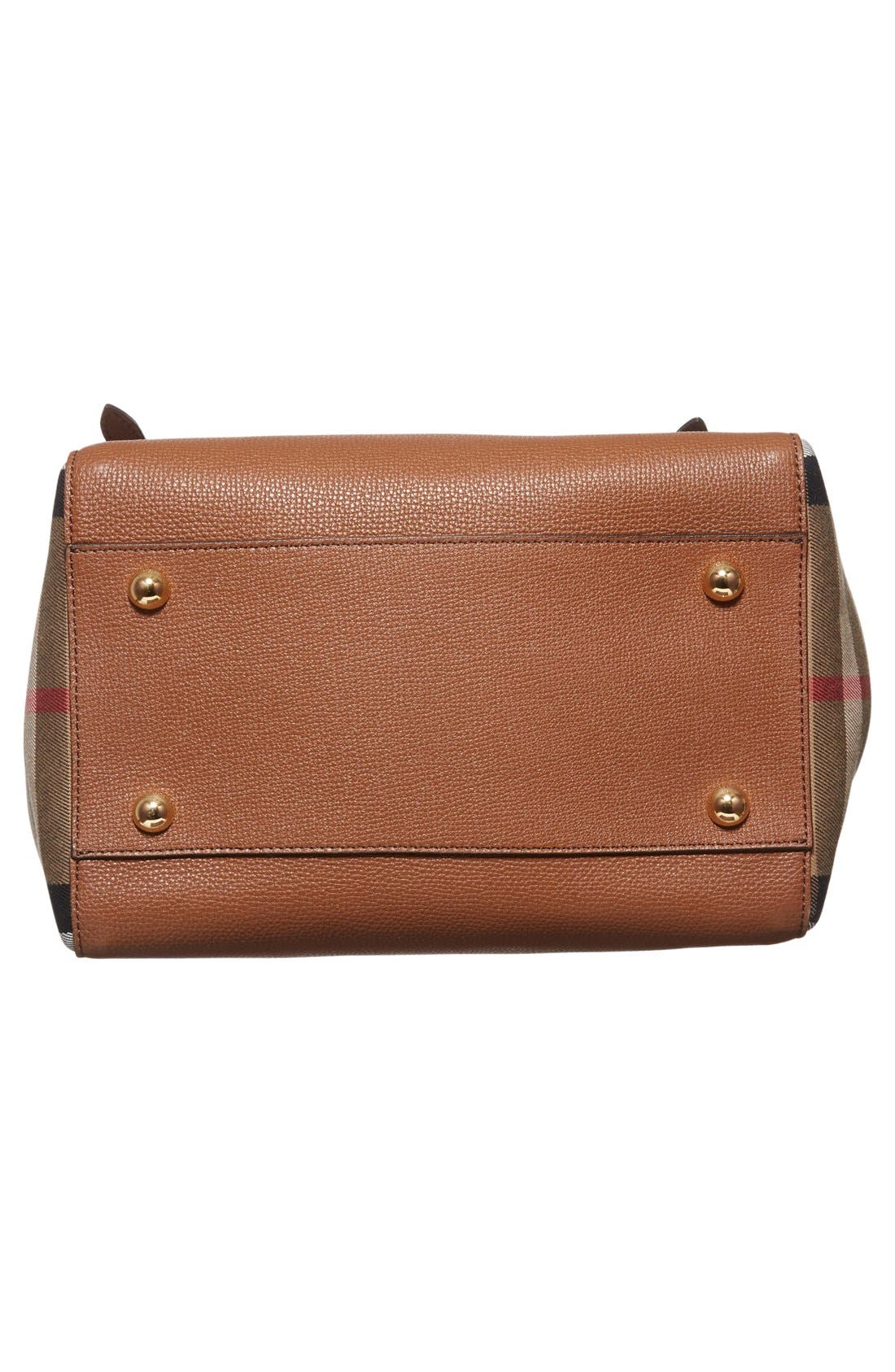 Burberry 'Canterbury' House Check & Leather Tote, Alternate, color, 