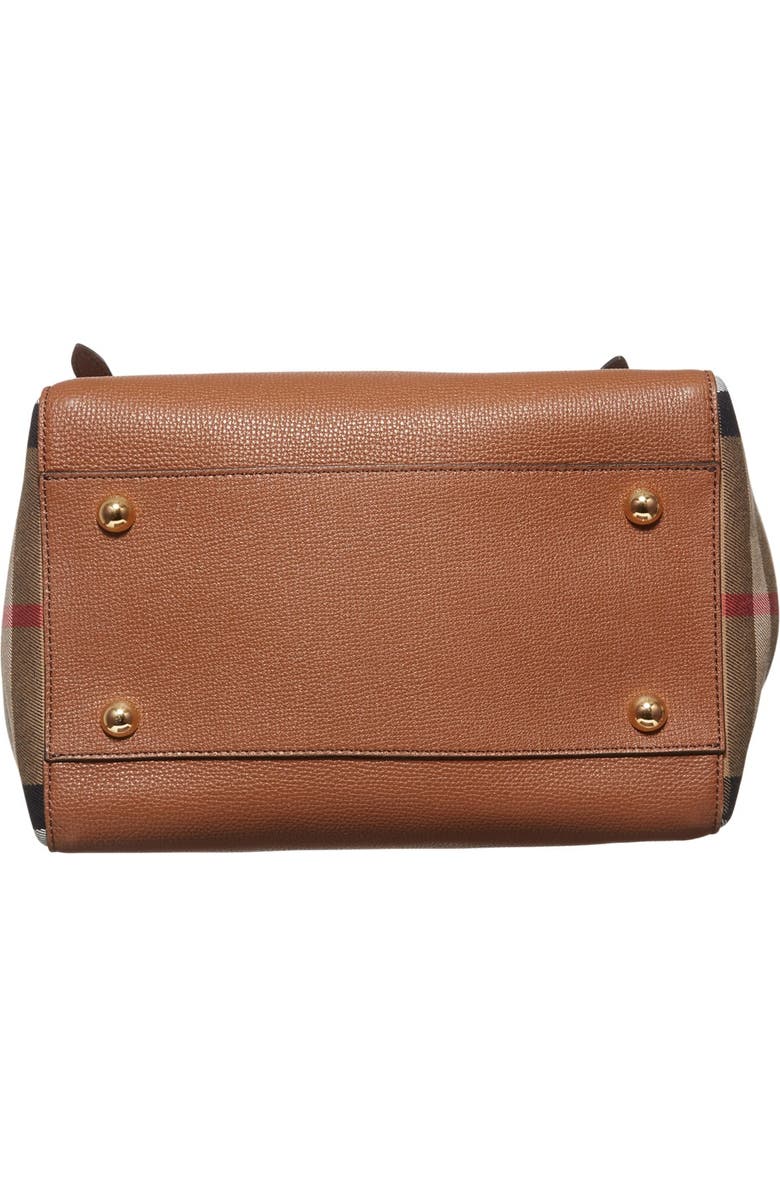 Burberry 'Canterbury' House Check & Leather Tote, Alternate, color,