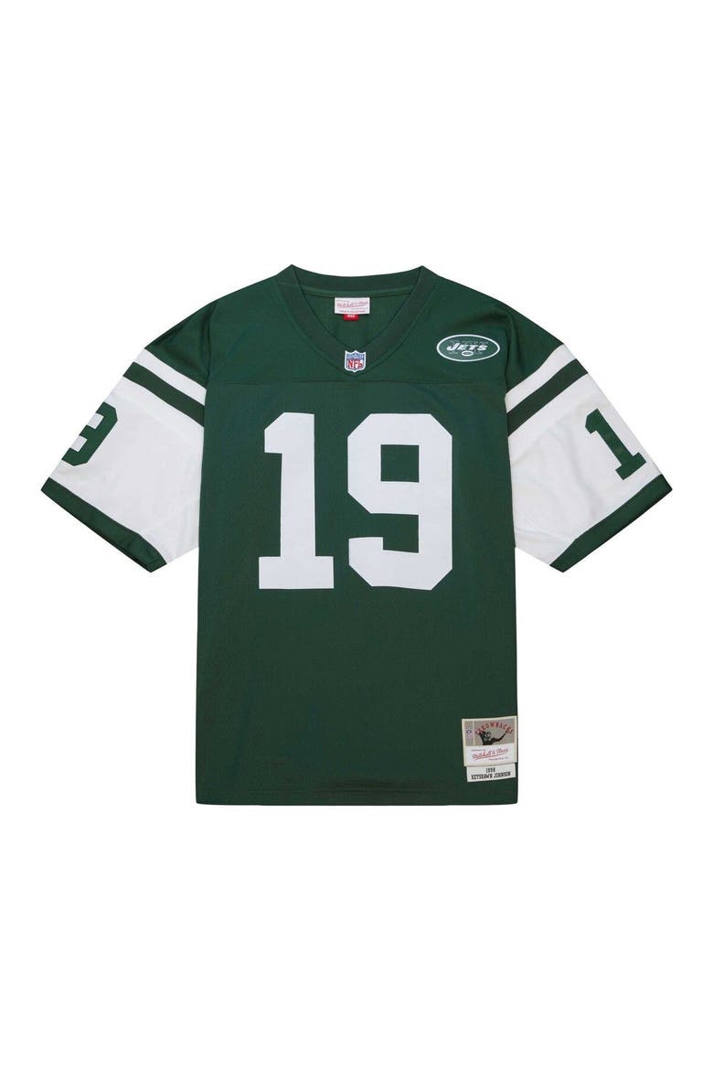 Men's Mitchell & Ness Keyshawn Johnson Green New York Jets Legacy Replica Jersey, Alternate, color, Green