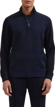 Bugatchi Soft Touch Quarter Zip Sweatshirt