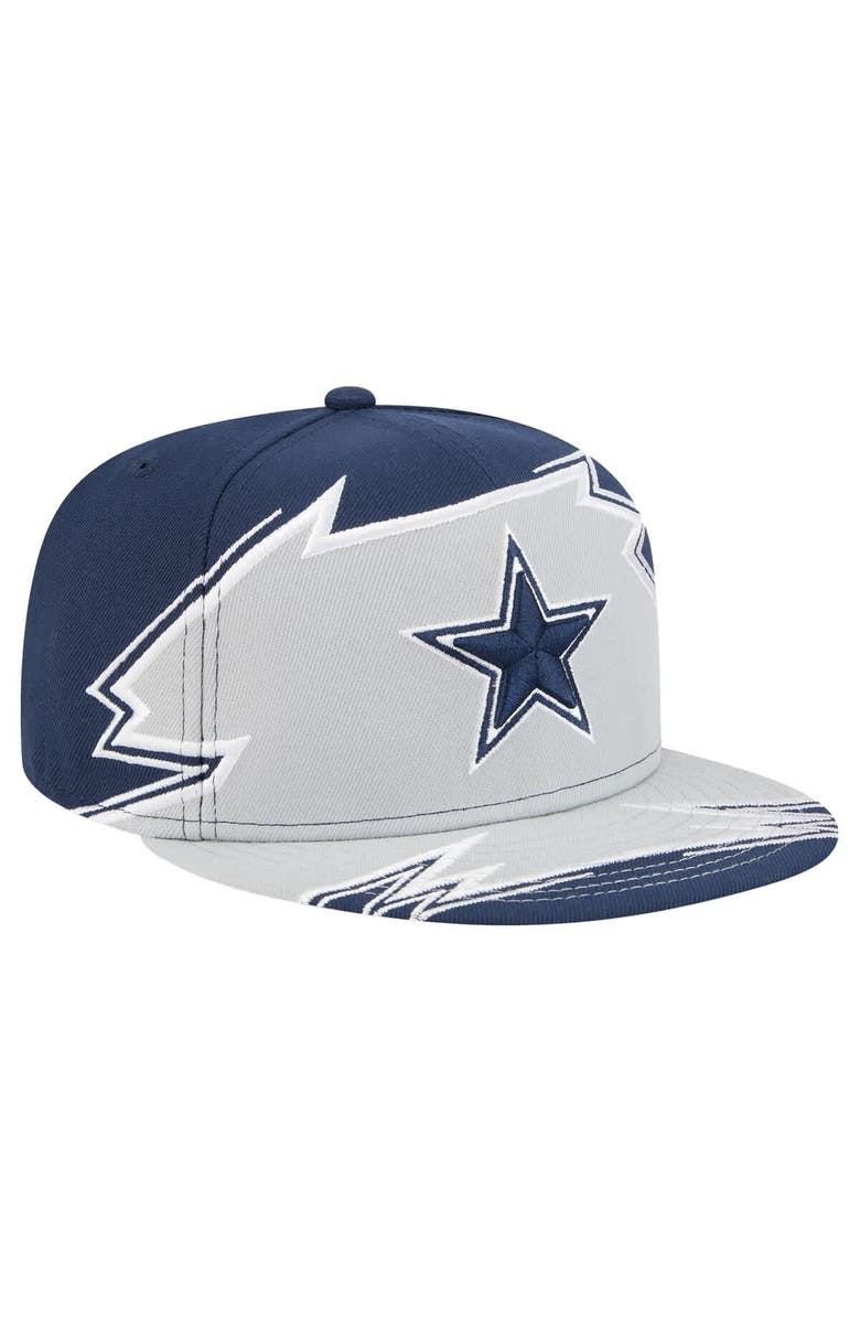 New Era Men's New Era Navy/Gray Dallas Cowboys Break 59FIFTY Fitted Hat, Alternate, color,
