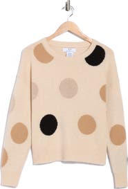Magaschoni Polka Dot Cashmere Sweater
