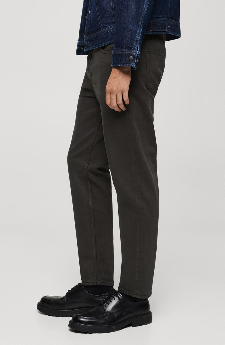 MANGO Ben Crop Tapered Jeans, Alternate, color, 