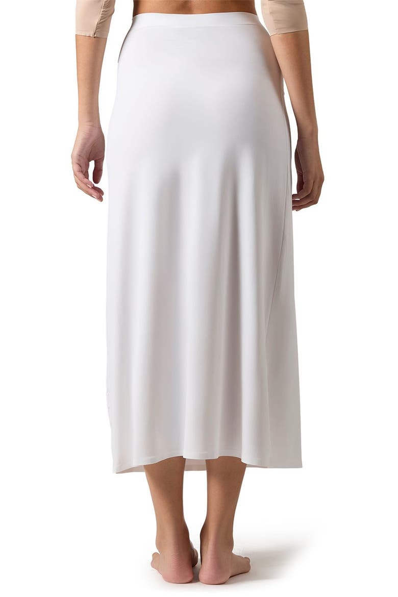 Bonded Maxi Slip Skirt, Alternate, color, WHITE