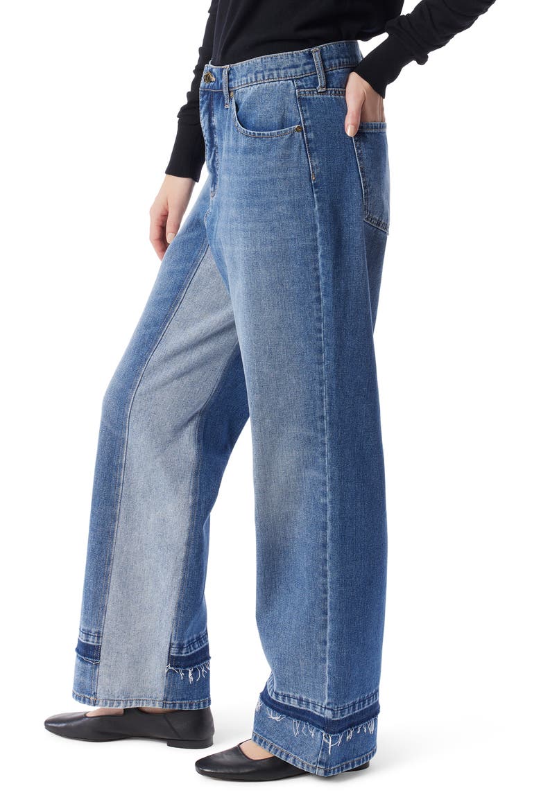 Fallon Two-Tone Straight Leg Jeans, Alternate, color, VALENCIA TWO TONE