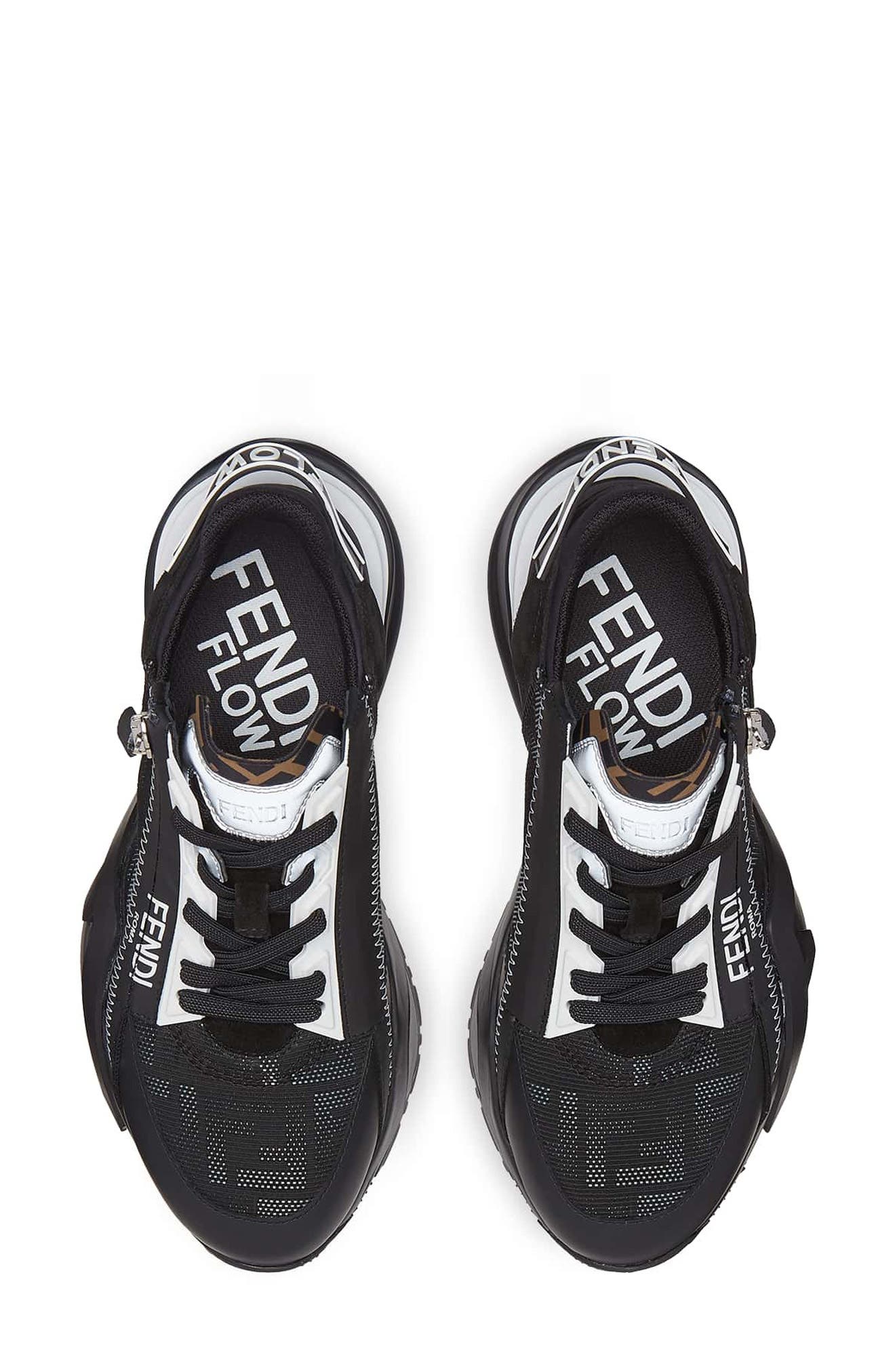 Fendi Flow Logo Low Top Sneaker, Alternate, color, 