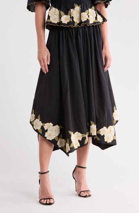 Gia Floral Midi Skirt