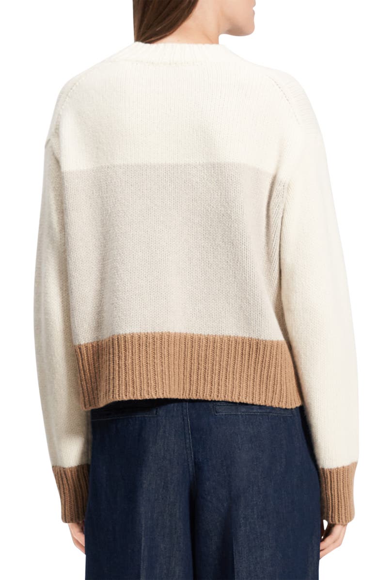 Theory Colorblock Wool & Cashmere Sweater, Alternate, color, 