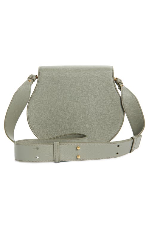 Chloé Large Marcie Leather Crossbody Bag In Green