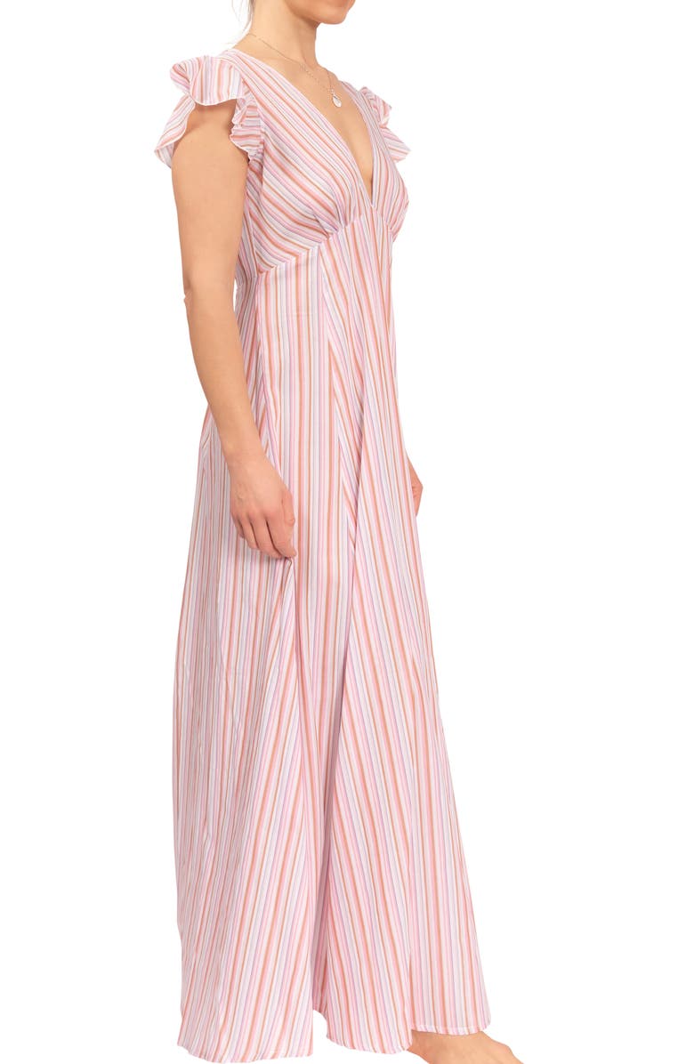 Everyday Ritual Heidi Nightgown, Alternate, color, Verona Pink Stripe