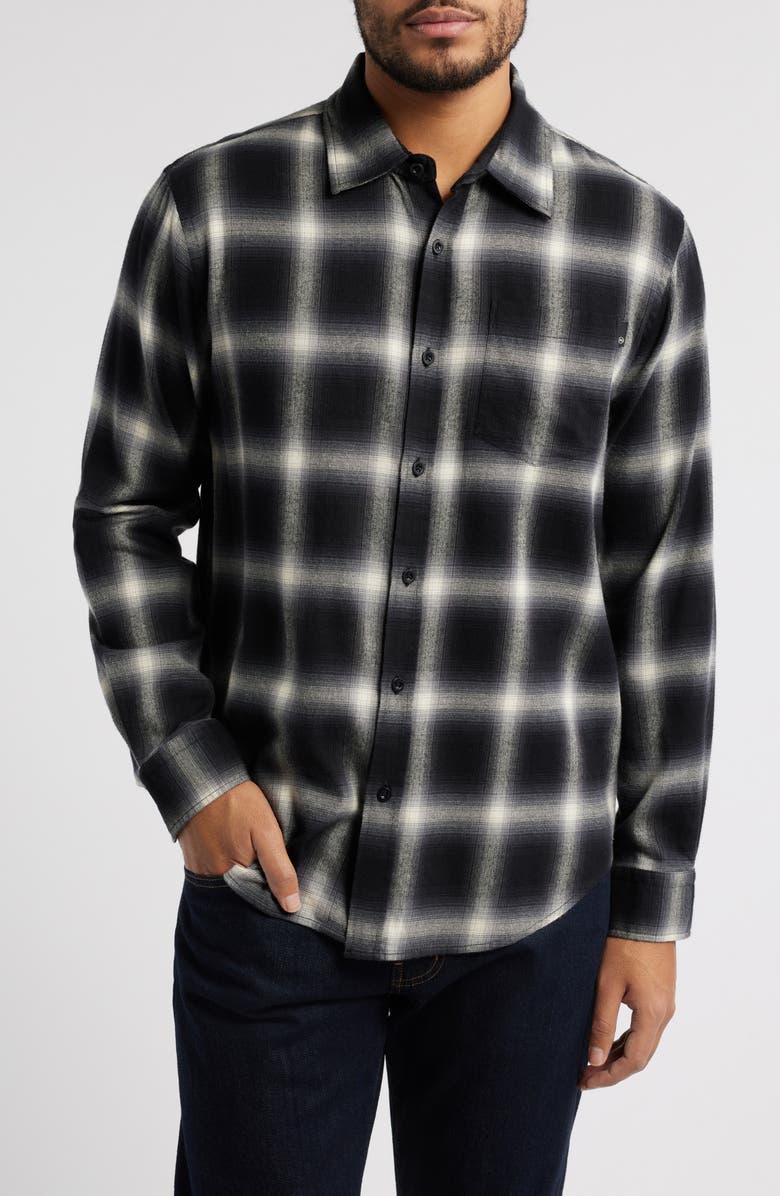 AG Aiden Plaid Button-Up Shirt, Main, color, Brushed Check Plaid Grey Multi