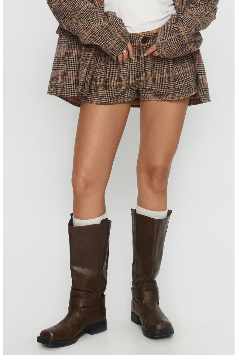Ayvanna Glen Plaid Shorts, Main, color, BROWN CHECK
