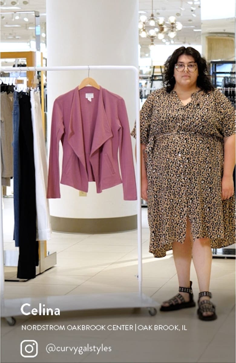 Drape Collar Knit Blazer, sales video thumbnail