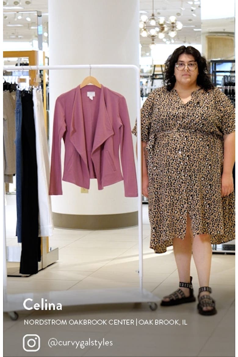 Drape Collar Knit Blazer video
