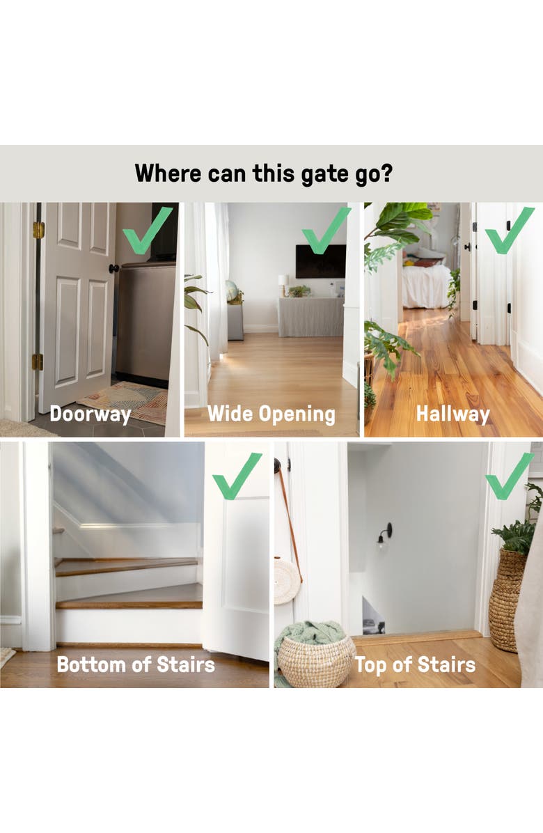 INGENUITY The Doorway 48W Series Baby and Dog Gate, Alternate, color, White