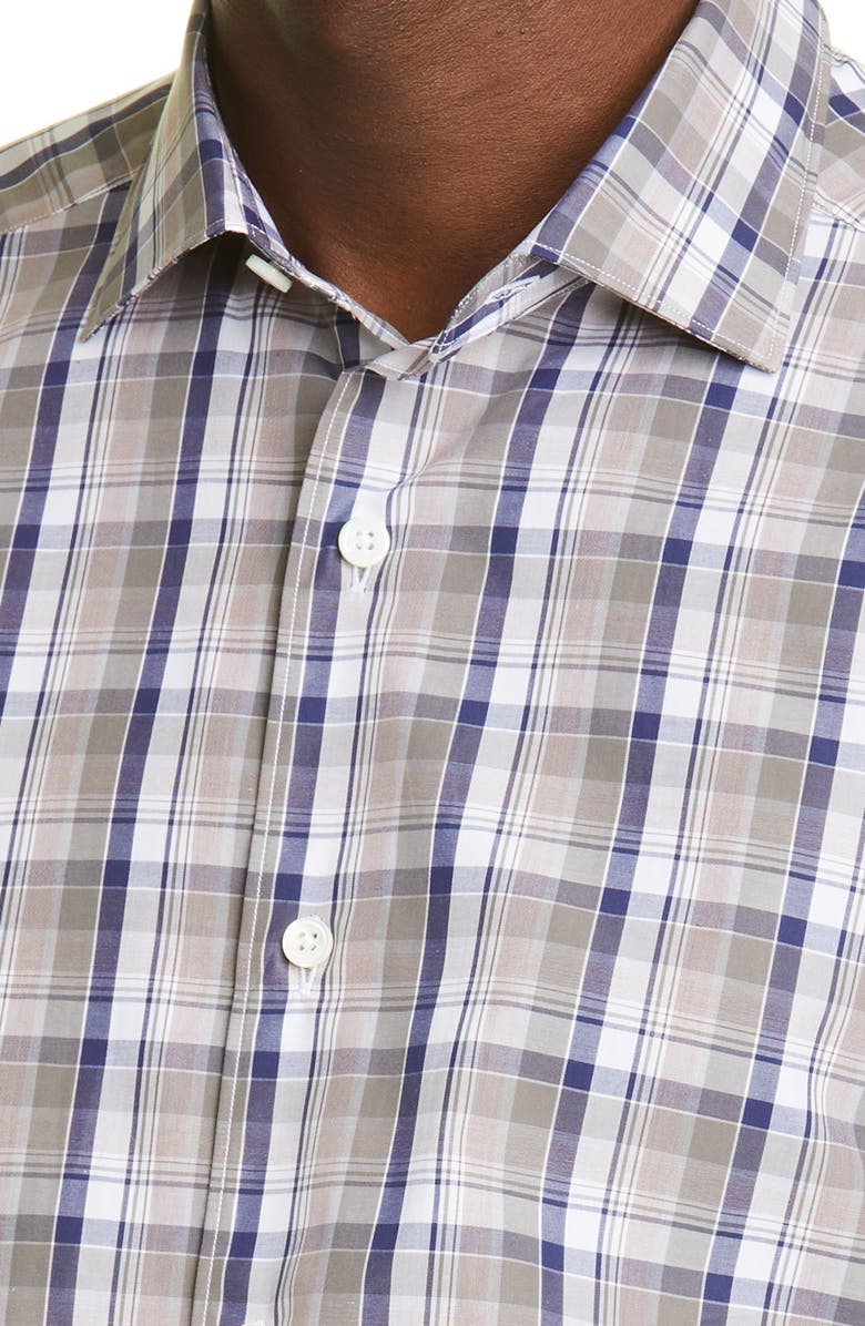 ZEGNA Centoquaranta Twill Button-Up Shirt, Alternate, color,