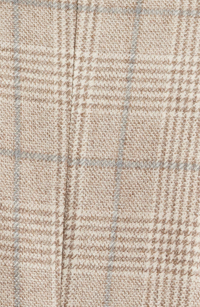 Peter Millar Hyperlight Soft Plaid Wool & Cashmere Sport Coat, Alternate, color, Tan