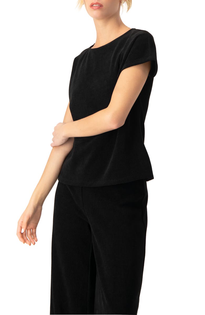 IVONNE Corduroy Off-Shoulder Top, Alternate, color,