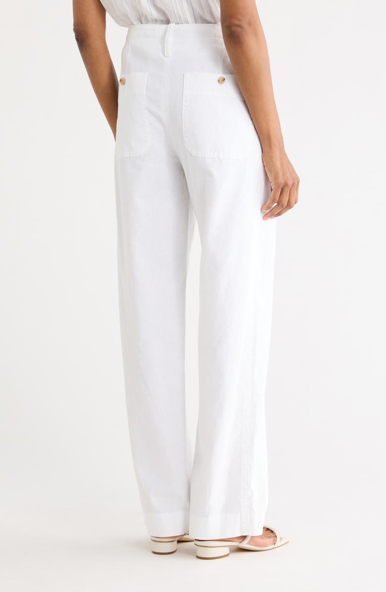 Vince Tie Front Pull-On Pants, Alternate, color, Optic White