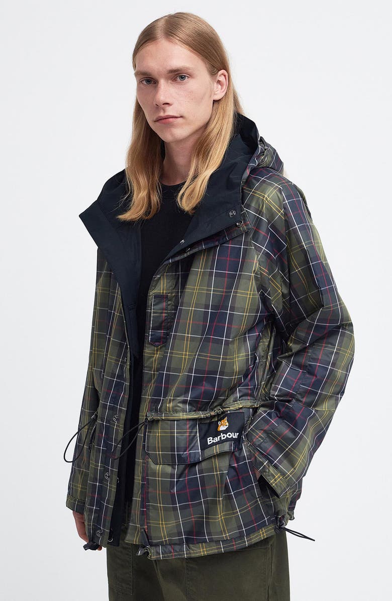 Barbour x Maison Kitsuné Military Waterproof Reversible Jacket, Alternate, color,