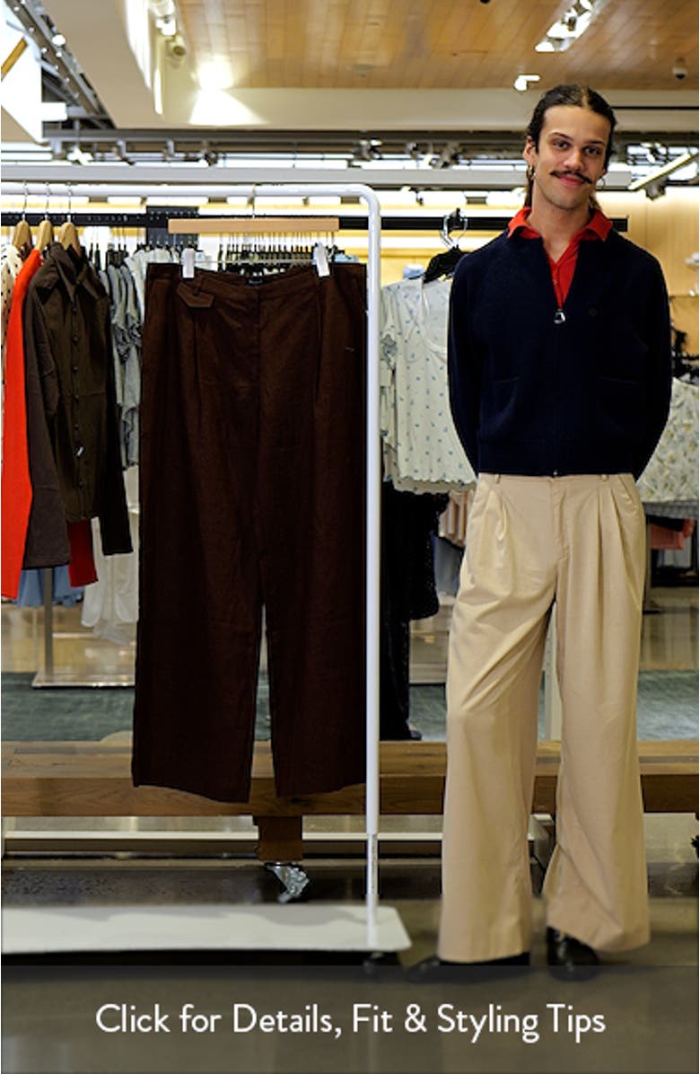 Geordy Wide Leg Linen Pants, sales video thumbnail
