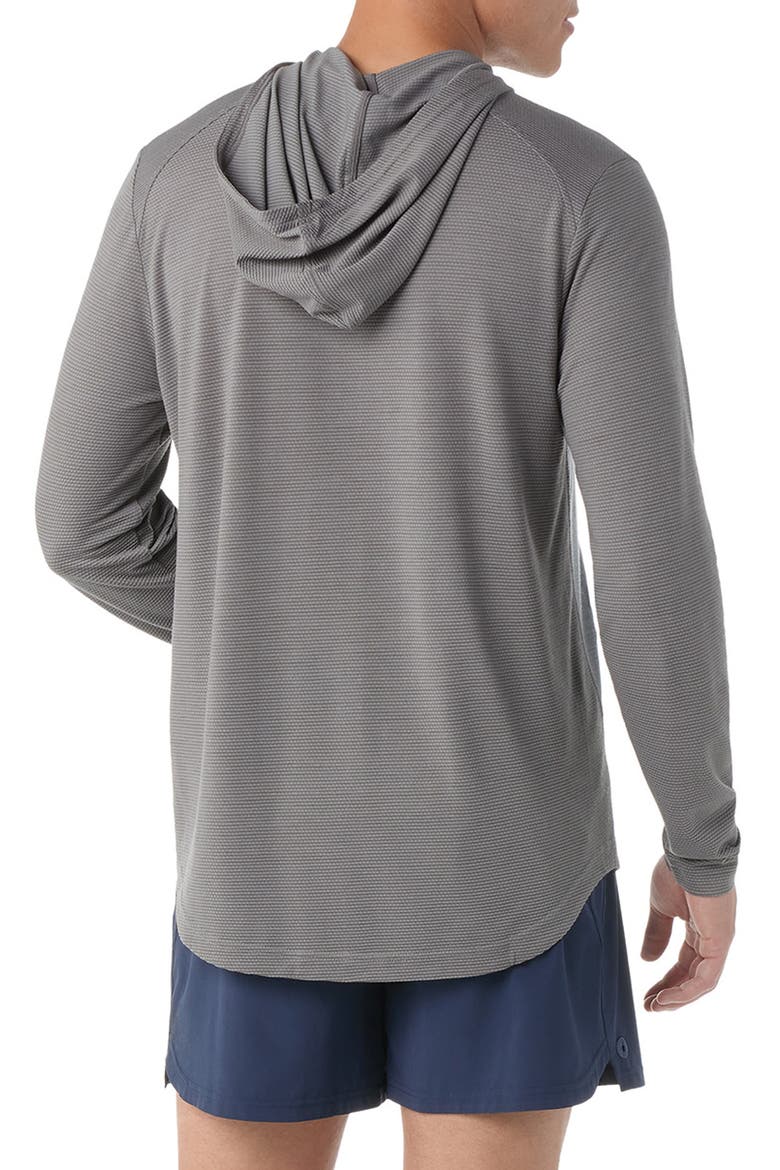 Active Mesh Performance Hoodie, Alternate, color, LIGHT GRAY HEATHER