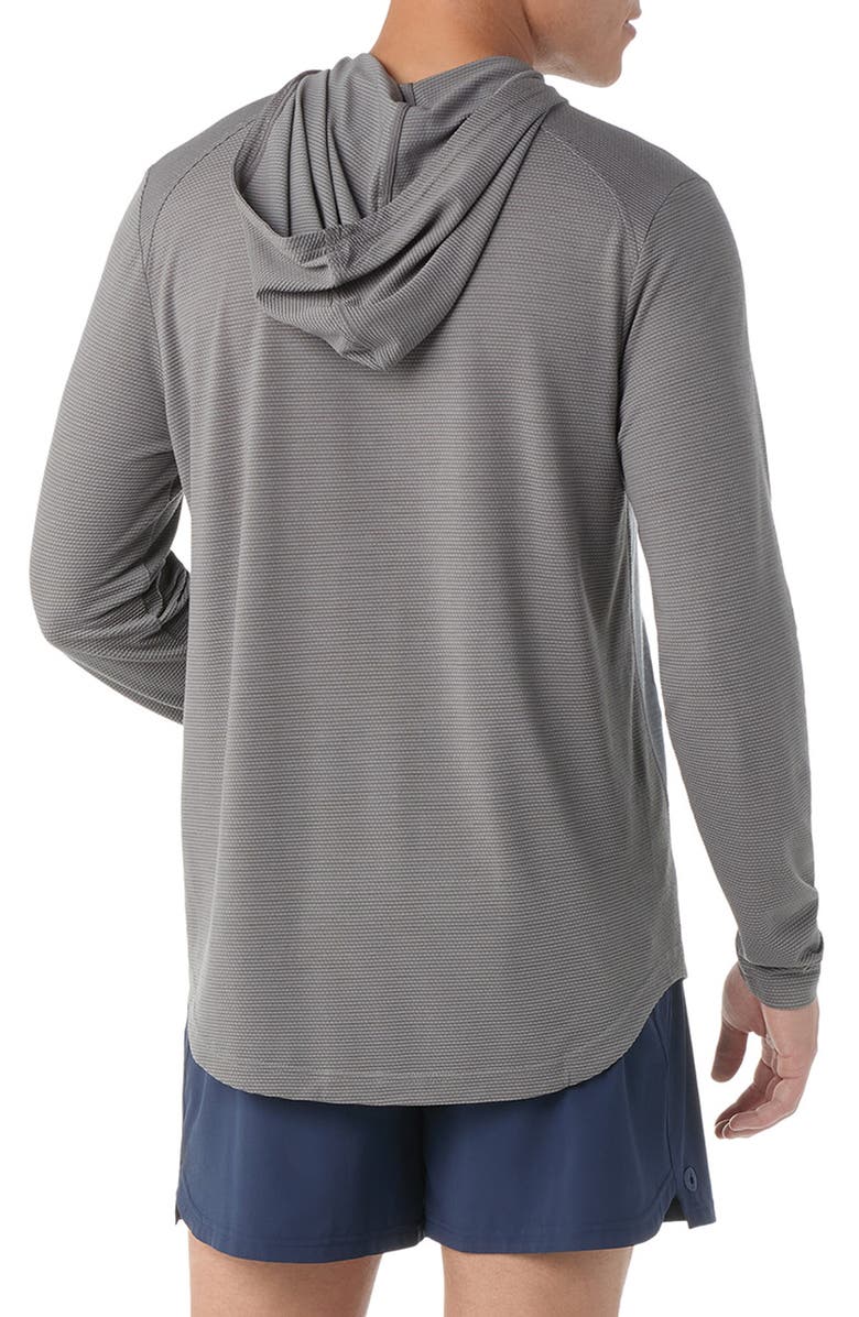 Smartwool Active Mesh Performance Hoodie, Alternate, color, Light Gray Heather