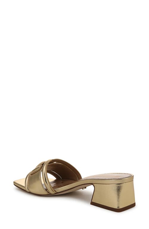 Sam Edelman Waylon Slide Sandal In Amber Gold