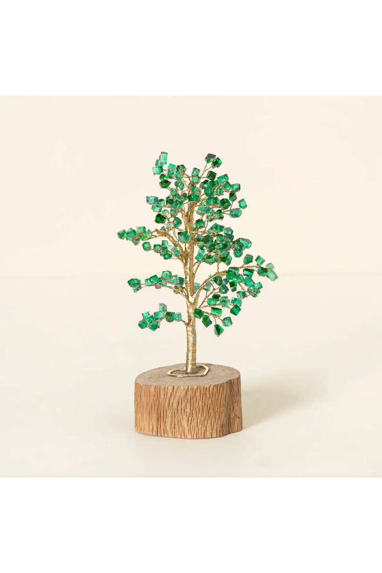 As We Grow Anniversary Milestone Tree, Main, color, 25 Years - Green Garnet Glass