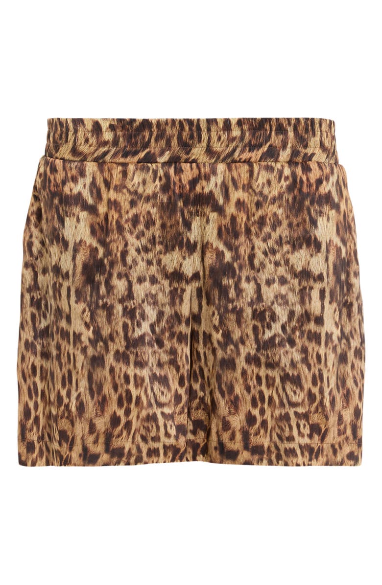 AllSaints Charli Linen & Silk Shorts, Alternate, color, 