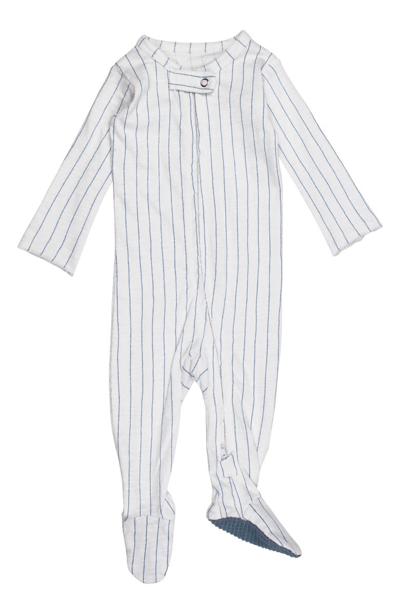 L'ovedbaby Stripe Fitted One-Piece Organic Cotton Footie Pajamas, Main, color, 