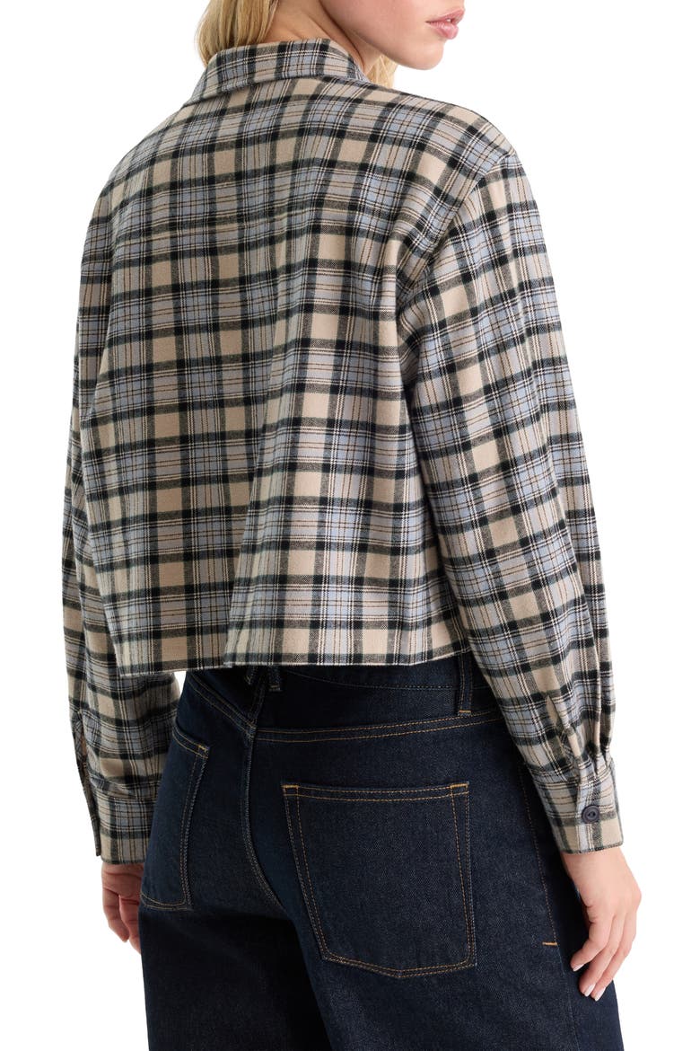The Patch Pocket Cotton Shirt, Alternate, color, TAN PLAID