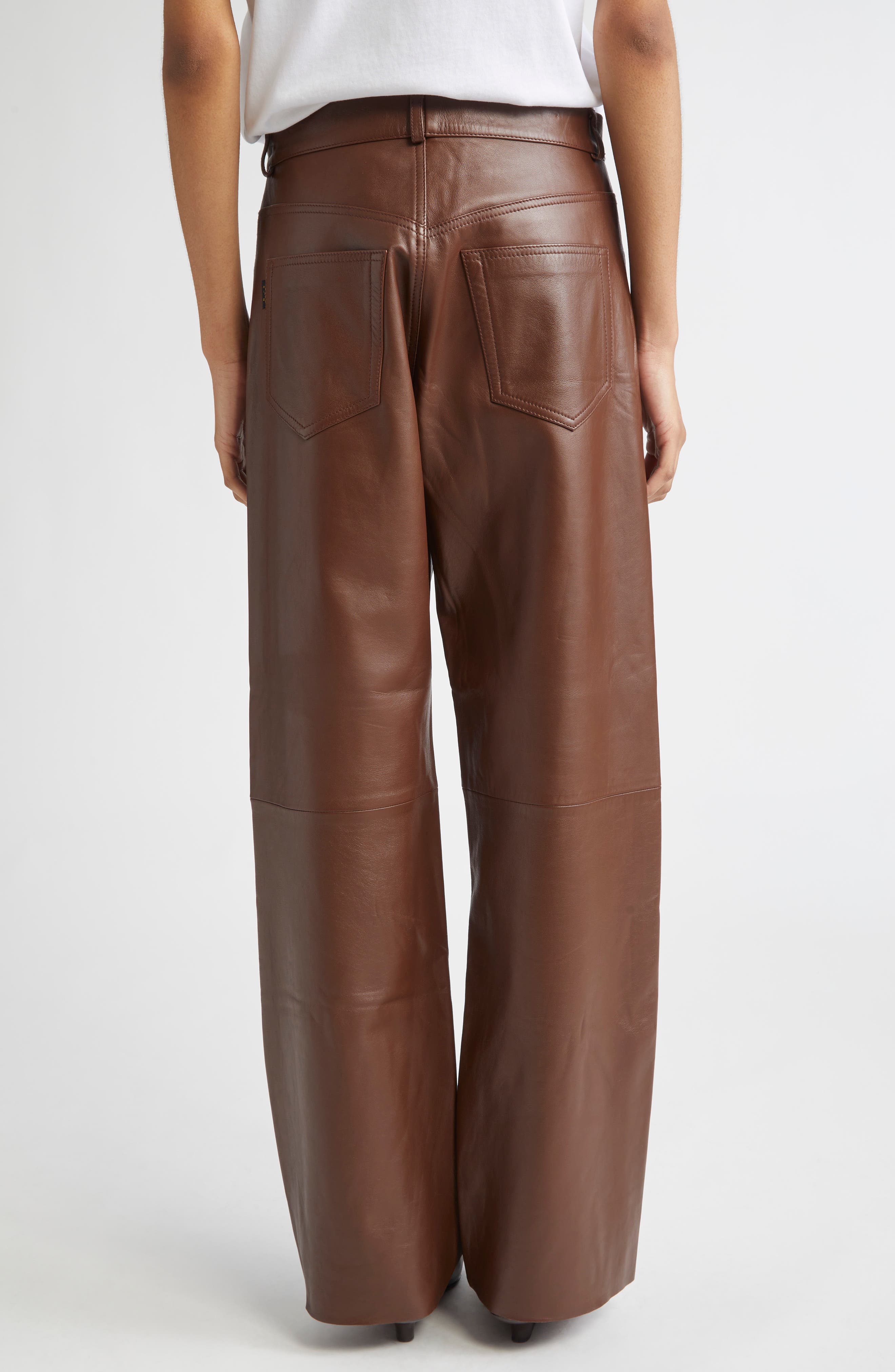 Bonnie Lambskin Leather Pants - image 2
