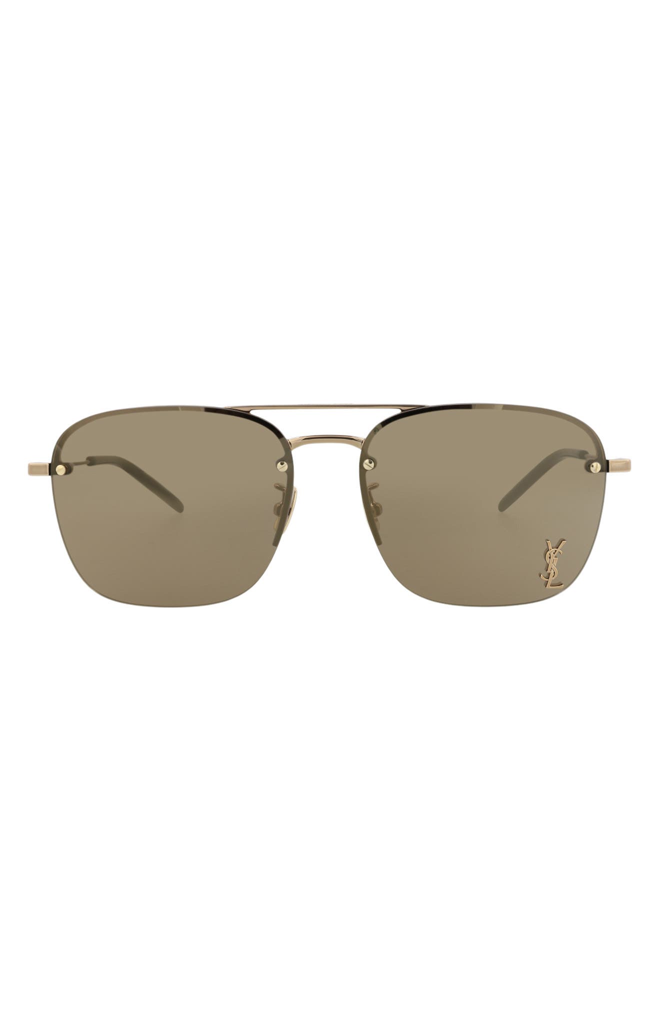 Saint Laurent 59mm Navigator Sunglasses