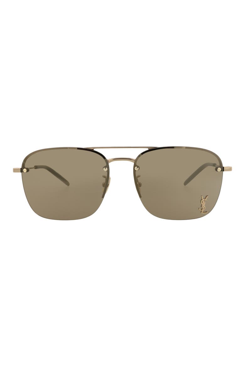 59mm Navigator Sunglasses, Main, color, BRONZE BRONZE BROWN