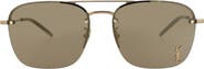 Saint Laurent 59mm Navigator Sunglasses