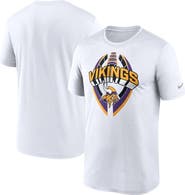 Nike Men's Nike White Minnesota Vikings Legend Icon Performance T-Shirt