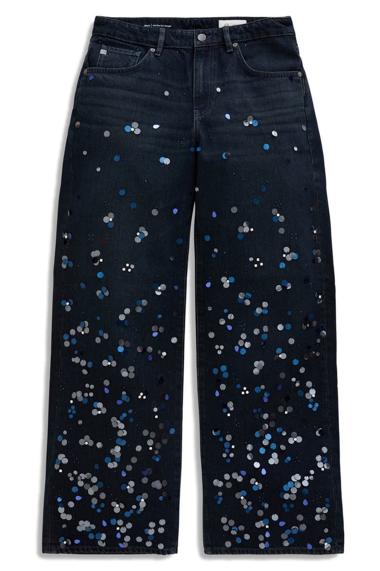 Adria Low Rise Wide Leg Jeans, Alternate, color, FLASHLIGHT