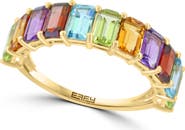 EFFY Gold Plated Sterling Silver Mixed Semiprecious Stone Band Ring