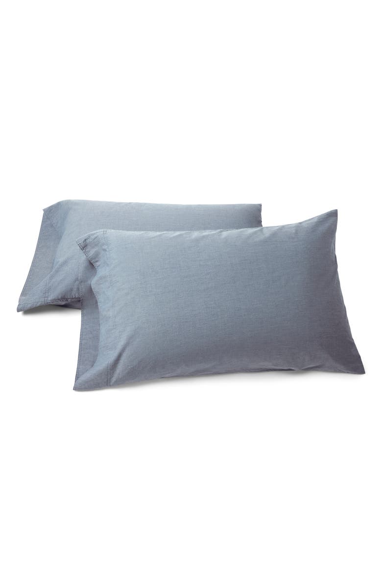 Coyuchi Organic Crinkled Percale<sup>™</sup> Set of 2 Pillowcases, Main, color,