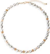 NORDSTROM RACK Faux Pearl Beaded Necklace