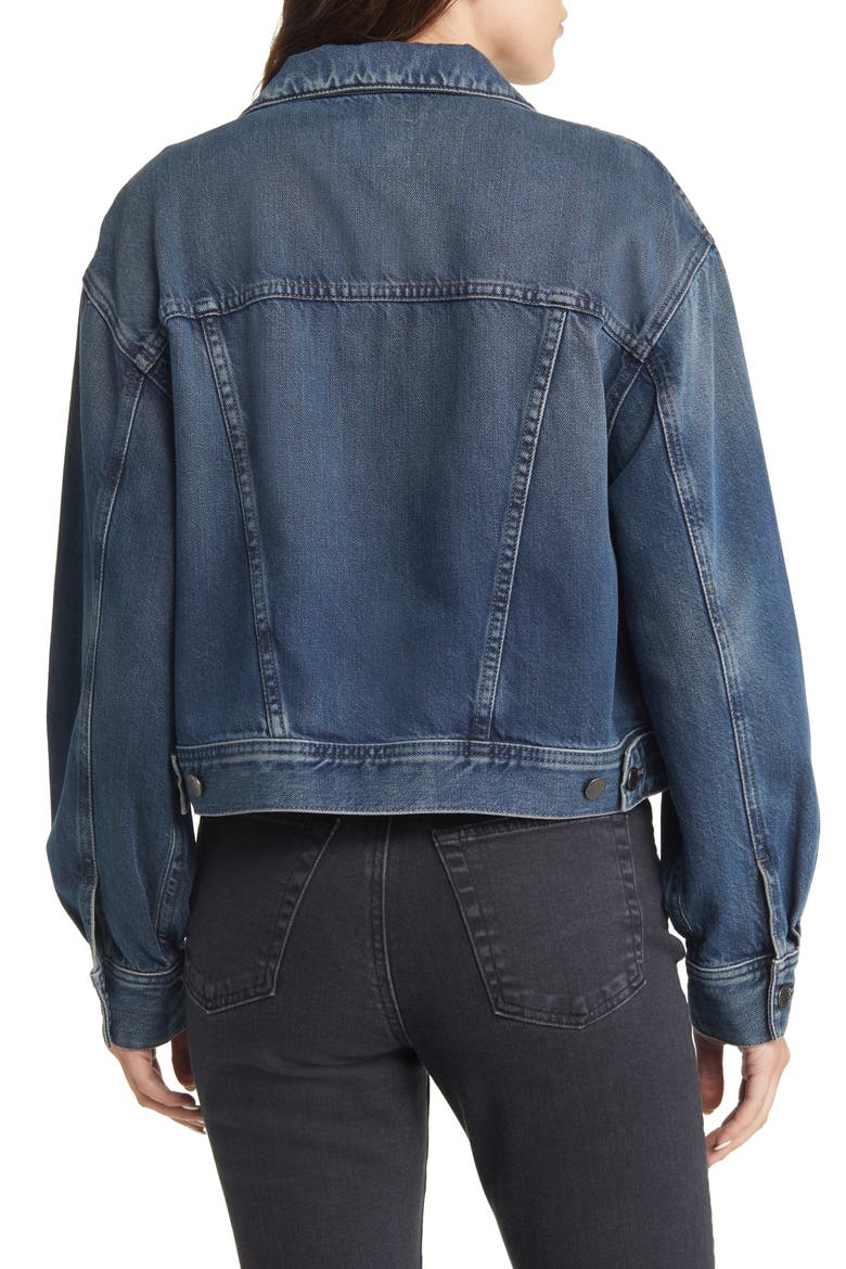 Mirah Denim Trucker Jacket, Alternate, color, KING STREET