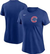 Nike Women's Nike Royal Chicago Cubs Wordmark T-Shirt